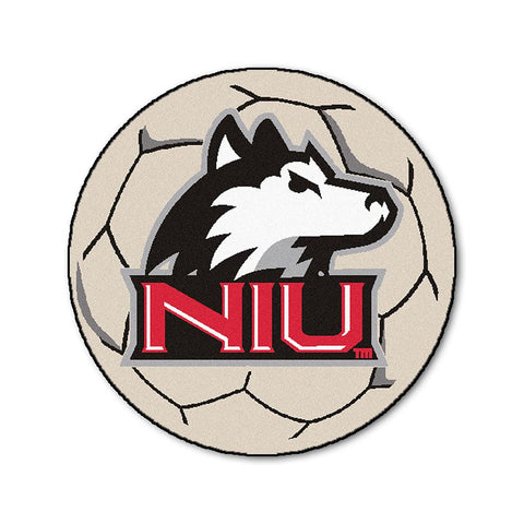 Northern Illinois Huskies Ncaa "soccer Ball" Round Floor Mat (29")
