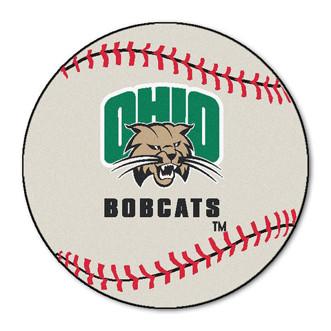Ohio Bobcats Ncaa "baseball" Round Floor Mat (29")