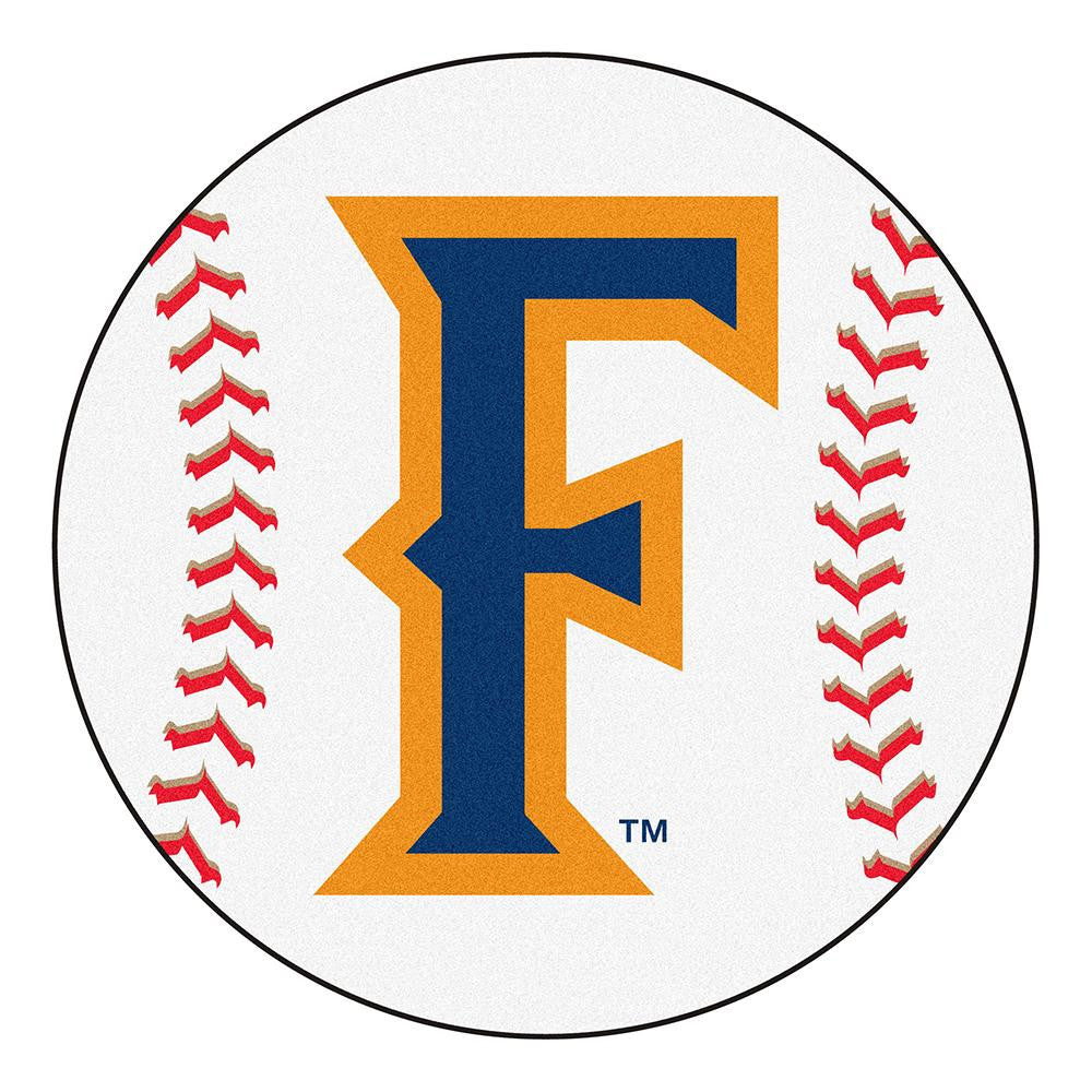 Cs Fullerton Titans Ncaa "baseball" Round Floor Mat (29")