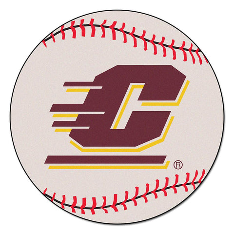 Central Michigan Chippewas Ncaa "baseball" Round Floor Mat (29")