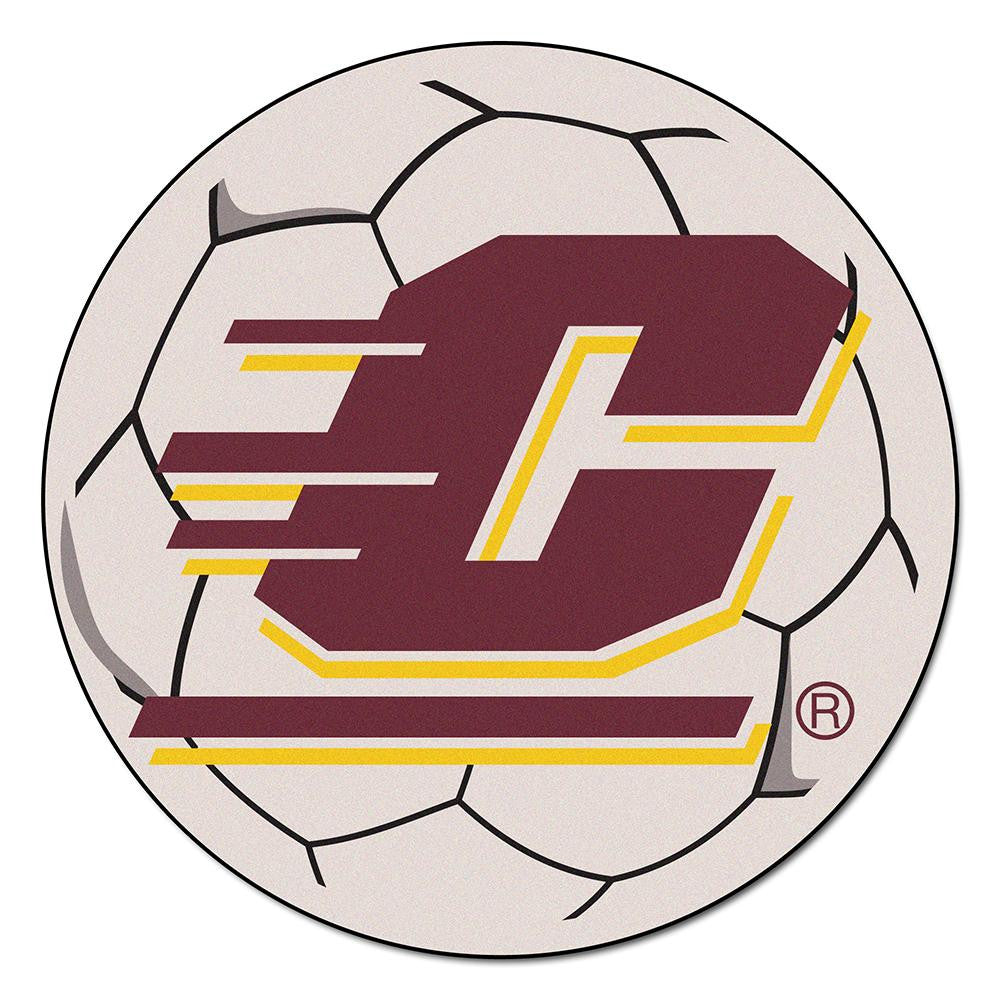 Central Michigan Chippewas Ncaa "soccer Ball" Round Floor Mat (29")