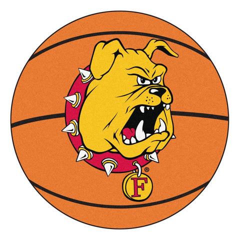 Ferris State Bulldogs Ncaa Basketball Round Floor Mat (29")