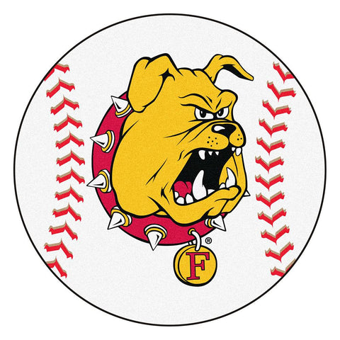 Ferris State Bulldogs Ncaa Baseball Round Floor Mat (29")