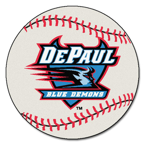 Depaul Blue Demons Ncaa "baseball" Round Floor Mat (29")