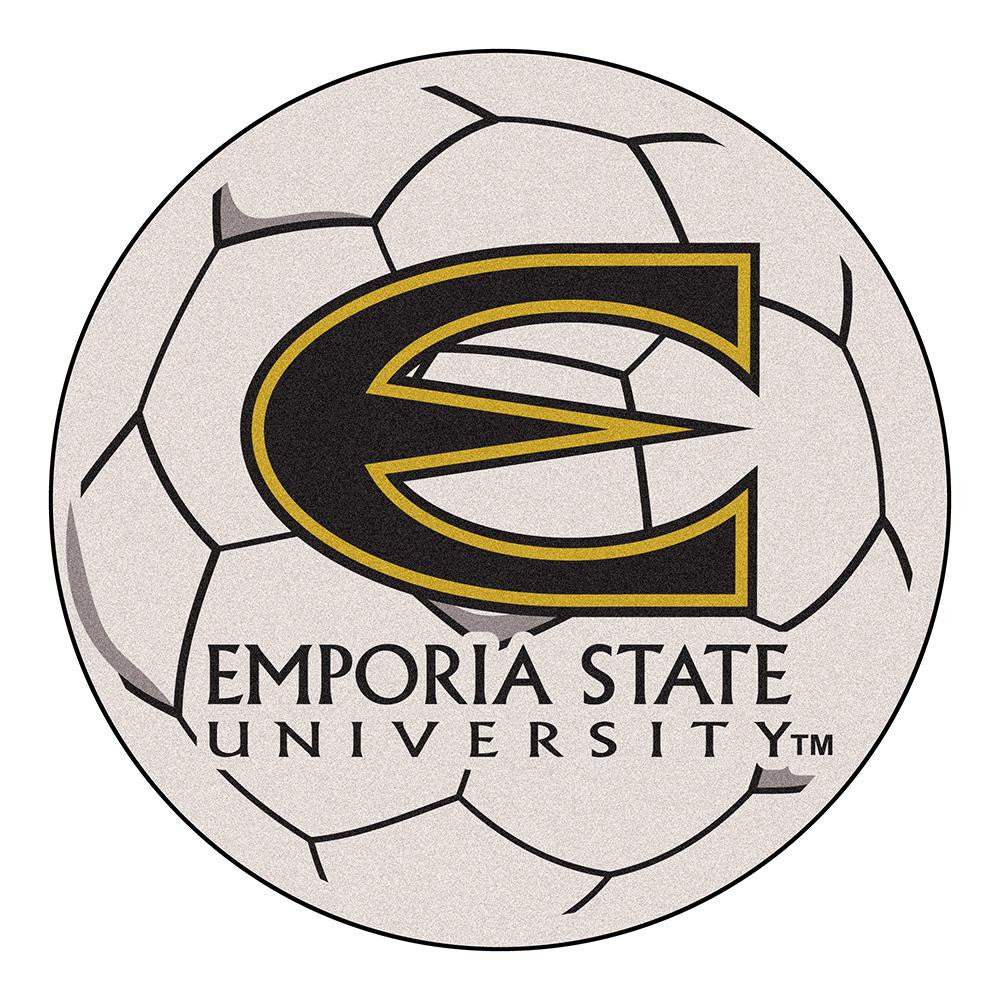 Emporia State Hornets Ncaa Soccer Ball Round Floor Mat (29")