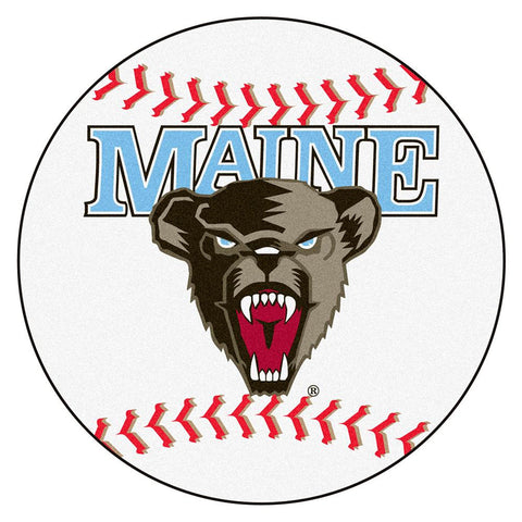Maine Black Bears Ncaa "baseball" Round Floor Mat (29")