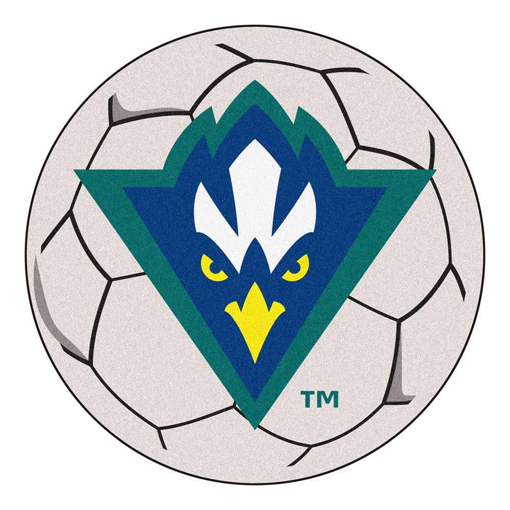North Carolina Wilmington Seahawks Ncaa "soccer Ball" Round Floor Mat (29")