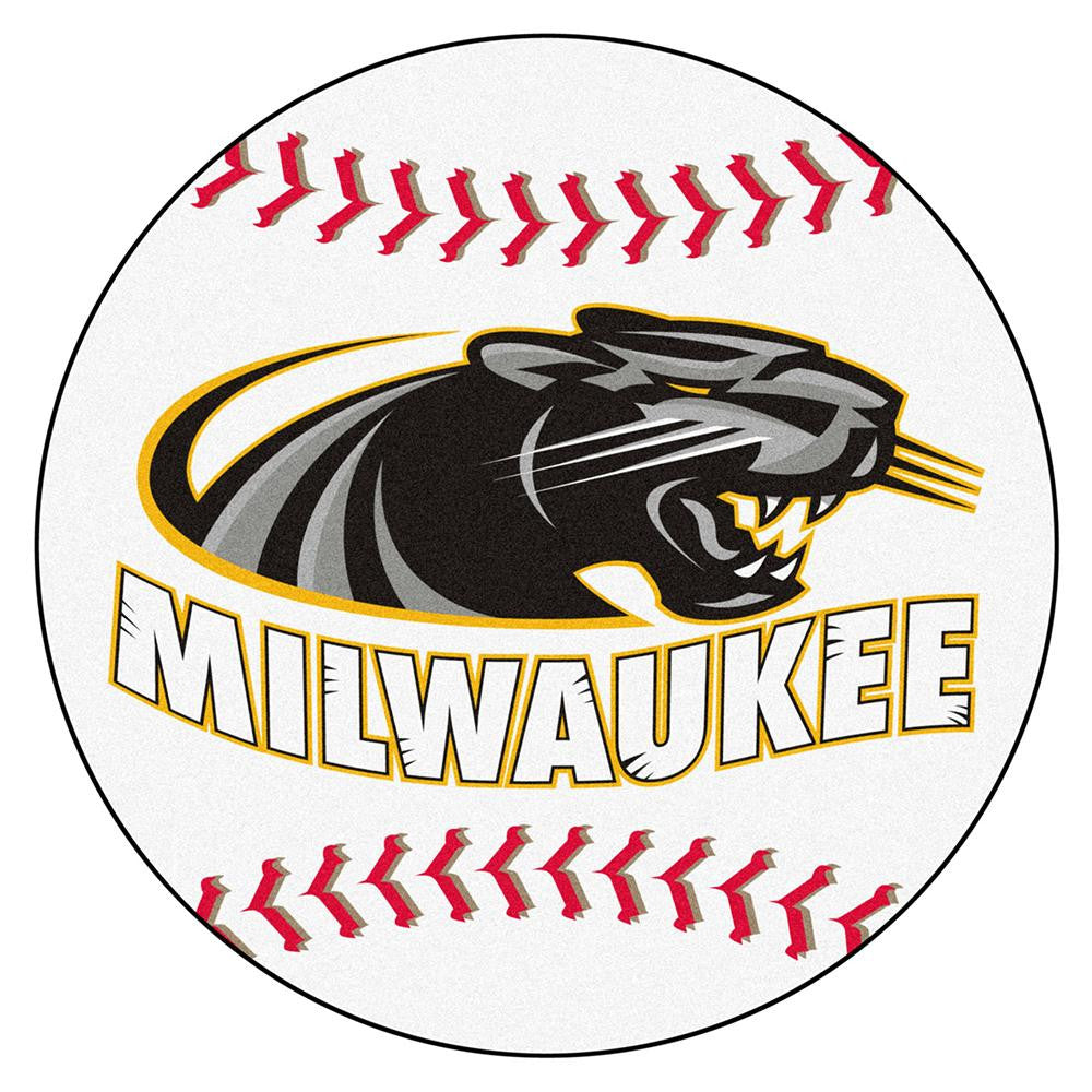 Wisconsin Milwaukee Panthers Ncaa "baseball" Round Floor Mat (29")