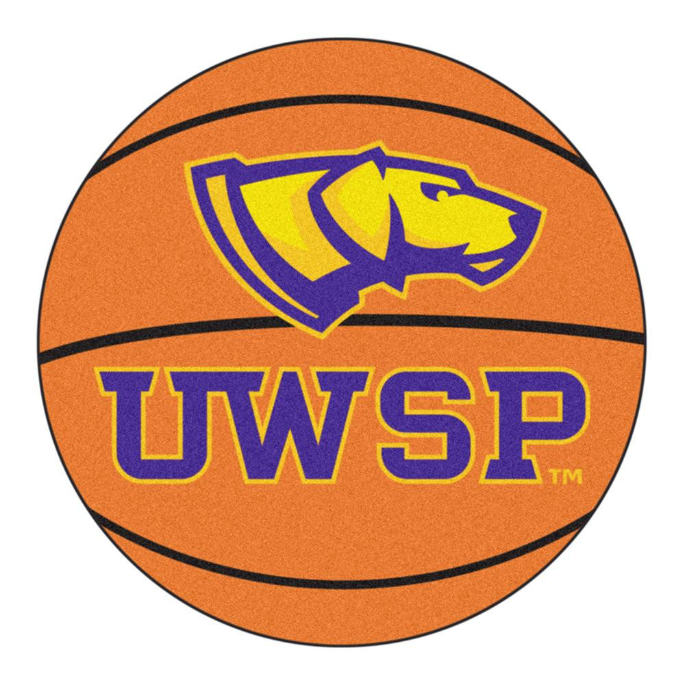 Wisconsin-stevens Point Pointers Ncaa "basketball" Round Floor Mat (29")