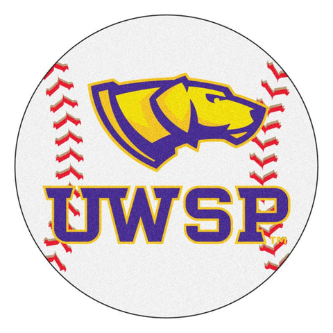 Wisconsin-stevens Point Pointers Ncaa "baseball" Round Floor Mat (29")