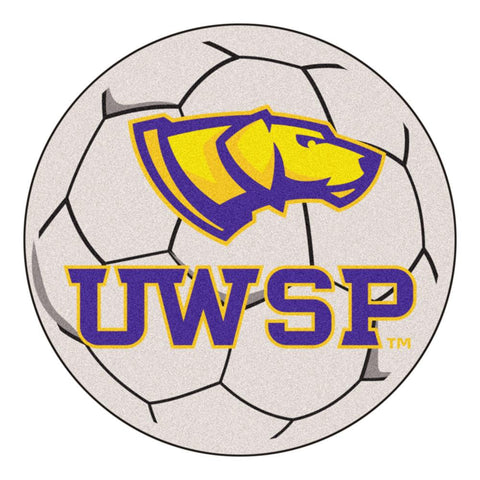 Wisconsin-stevens Point Pointers Ncaa "soccer Ball" Round Floor Mat (29")