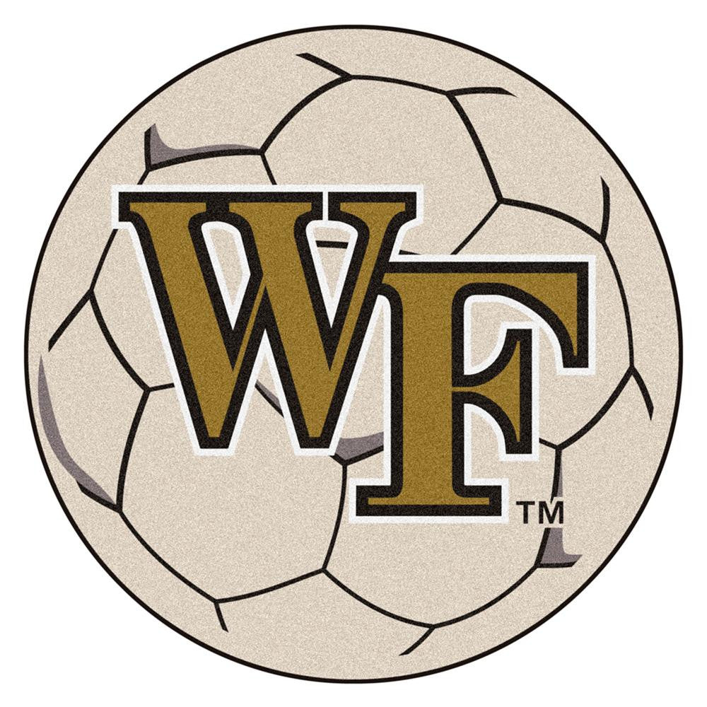 Wake Forest Demon Deacons Ncaa "soccer Ball" Round Floor Mat (29")