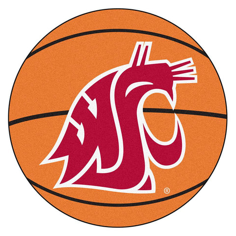 Washington State Cougars Ncaa "basketball" Round Floor Mat (29")