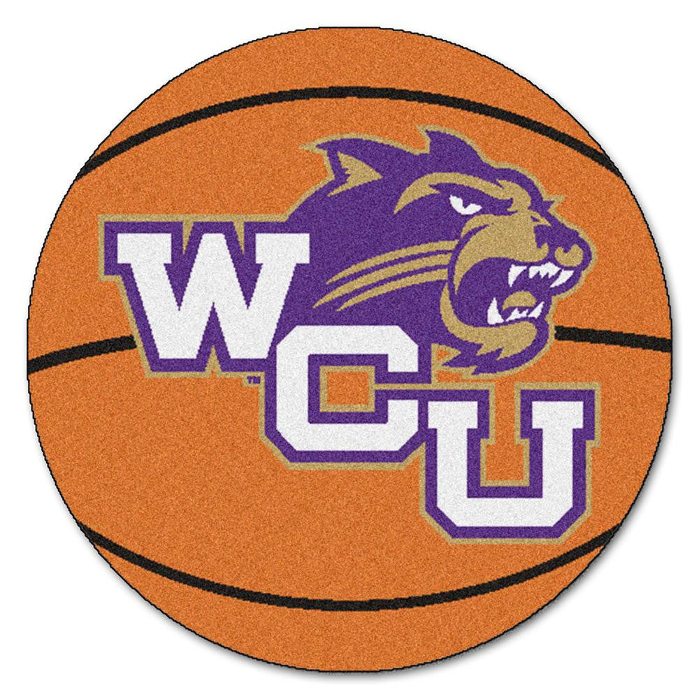 Western Carolina Catamounts Ncaa "basketball" Round Floor Mat (29")