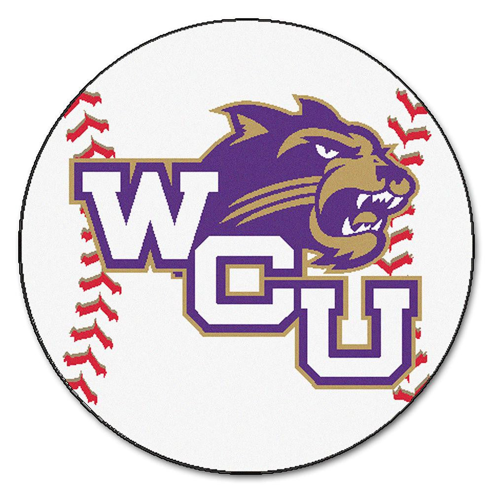 Western Carolina Catamounts Ncaa "baseball" Round Floor Mat (29")