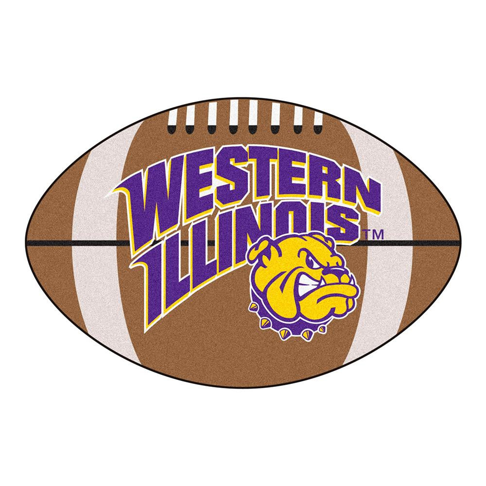 Western Illinois Leathernecks Ncaa "football" Floor Mat (22"x35")