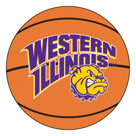 Western Illinois Leathernecks Ncaa "basketball" Round Floor Mat (29")