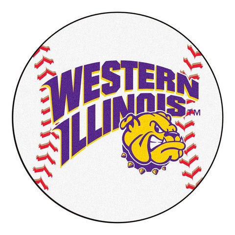 Western Illinois Leathernecks Ncaa "baseball" Round Floor Mat (29")