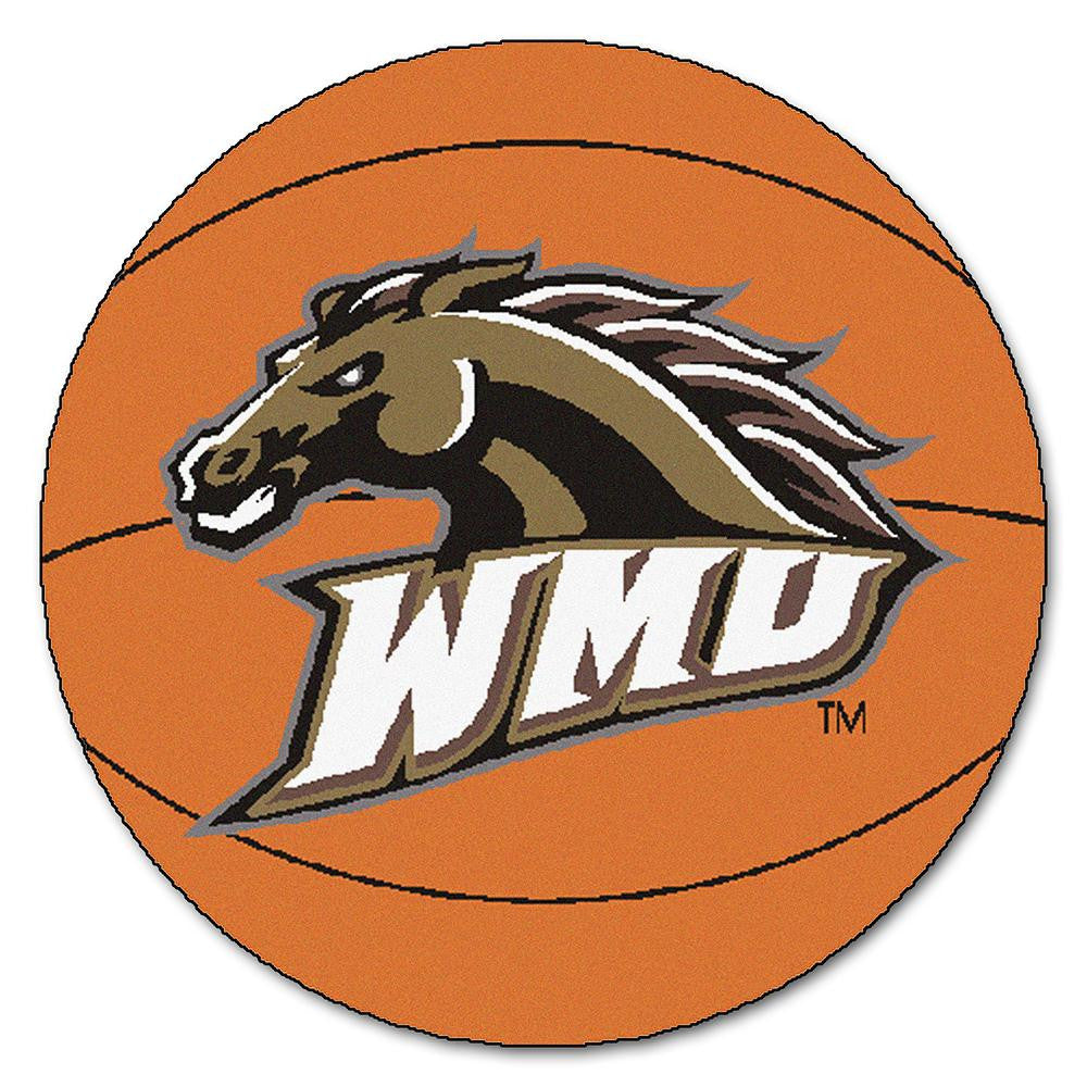 Western Michigan Broncos Ncaa "basketball" Round Floor Mat (29")