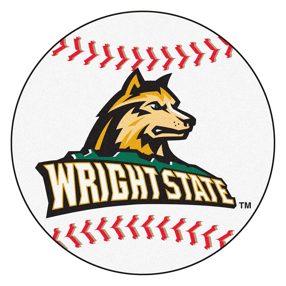 Wright State Raiders Ncaa "baseball" Round Floor Mat (29")