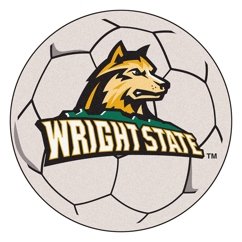 Wright State Raiders Ncaa "soccer Ball" Round Floor Mat (29")