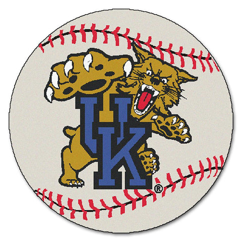 Kentucky Wildcats Ncaa "baseball" Round Floor Mat (29") Wildcat Logo