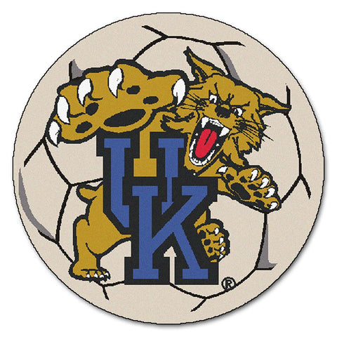 Kentucky Wildcats Ncaa "soccer Ball" Round Floor Mat (29") Wildcat Logo