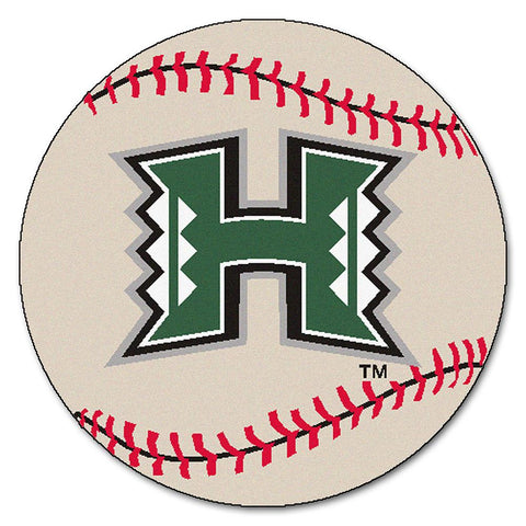 Hawaii Rainbow Warriors Ncaa "baseball" Round Floor Mat (29")