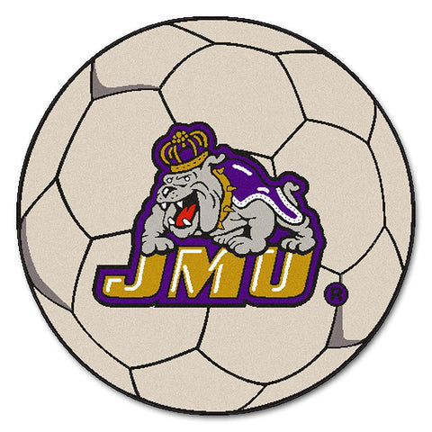 James Madison Dukes Ncaa "soccer Ball" Round Floor Mat (29")
