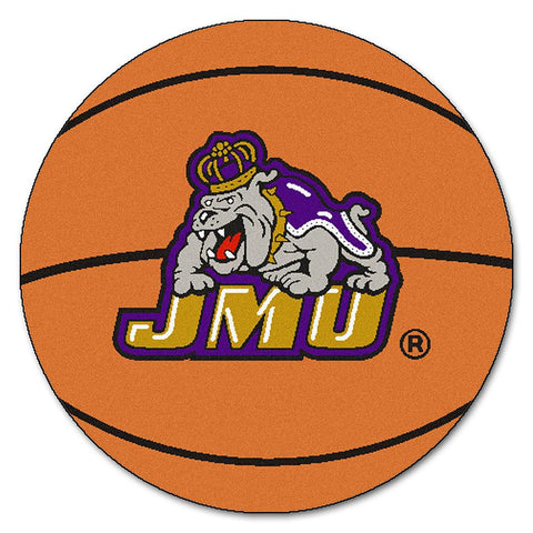 James Madison Dukes Ncaa "basketball" Round Floor Mat (29")