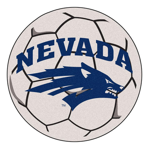 Nevada Reno Wolf Pack Ncaa "soccer Ball" Round Floor Mat (29")