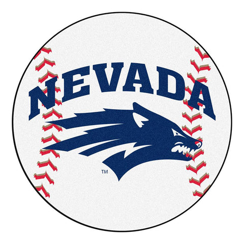Nevada Reno Wolf Pack Ncaa "baseball" Round Floor Mat (29")