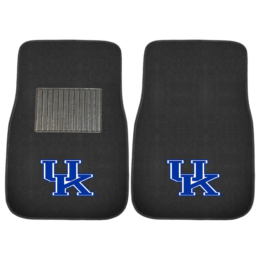 Kentucky Wildcats Ncaa 2-pc Embroidered Car Mat Set