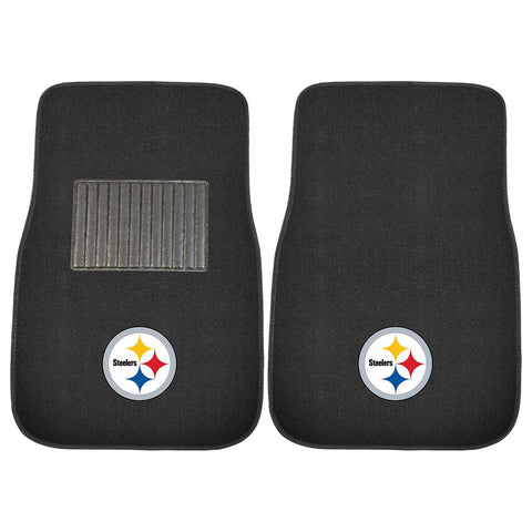 Pittsburgh Steelers NFL 2-pc Embroidered Car Mat Set