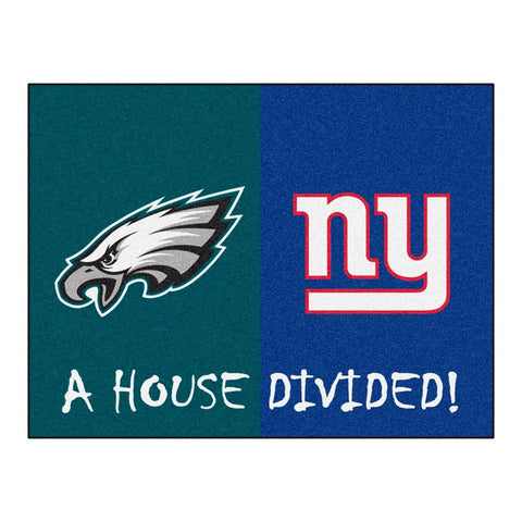 Philadeliphia Eagles-New York Giants NFL House Divided NFL All-Star Floor Mat (34x45)