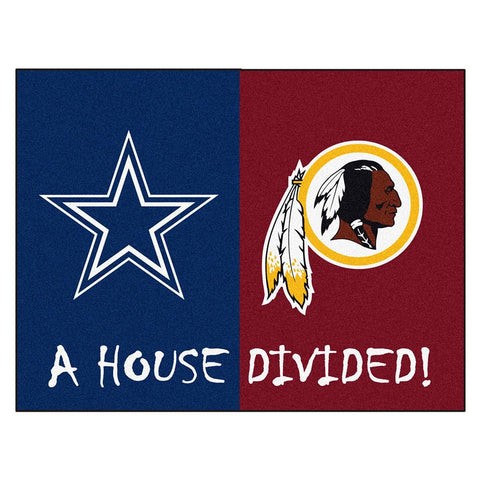 Dallas Cowboys-Washington Redskins NFL House Divided NFL All-Star Floor Mat (34x45)