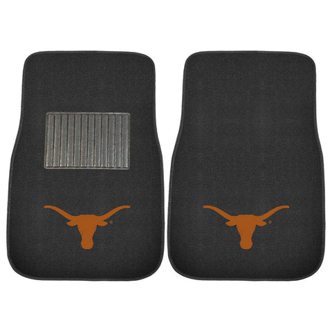 Texas Longhorns Ncaa 2-pc Embroidered Car Mat Set