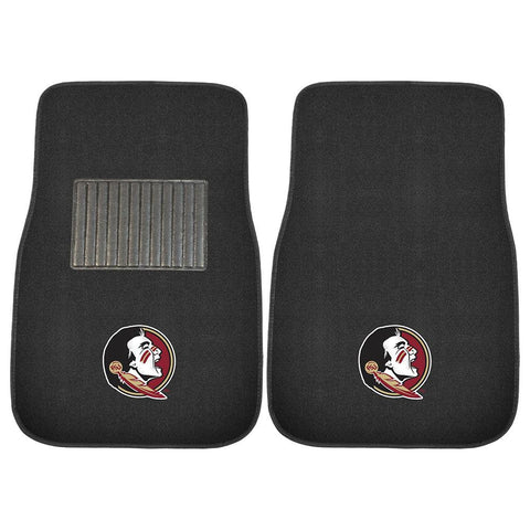 Florida State Seminoles Ncaa 2-pc Embroidered Car Mat Set