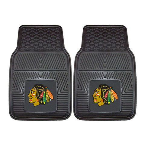 Chicago Blackhawks NHL Heavy Duty 2-Piece Vinyl Car Mats (18x27)