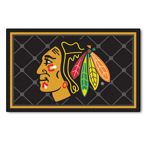 Chicago Blackhawks NHL 4x6 Rug (46x72)