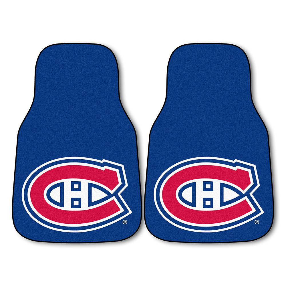 Montreal Canadiens NHL 2-Piece Printed Carpet Car Mats (18x27)