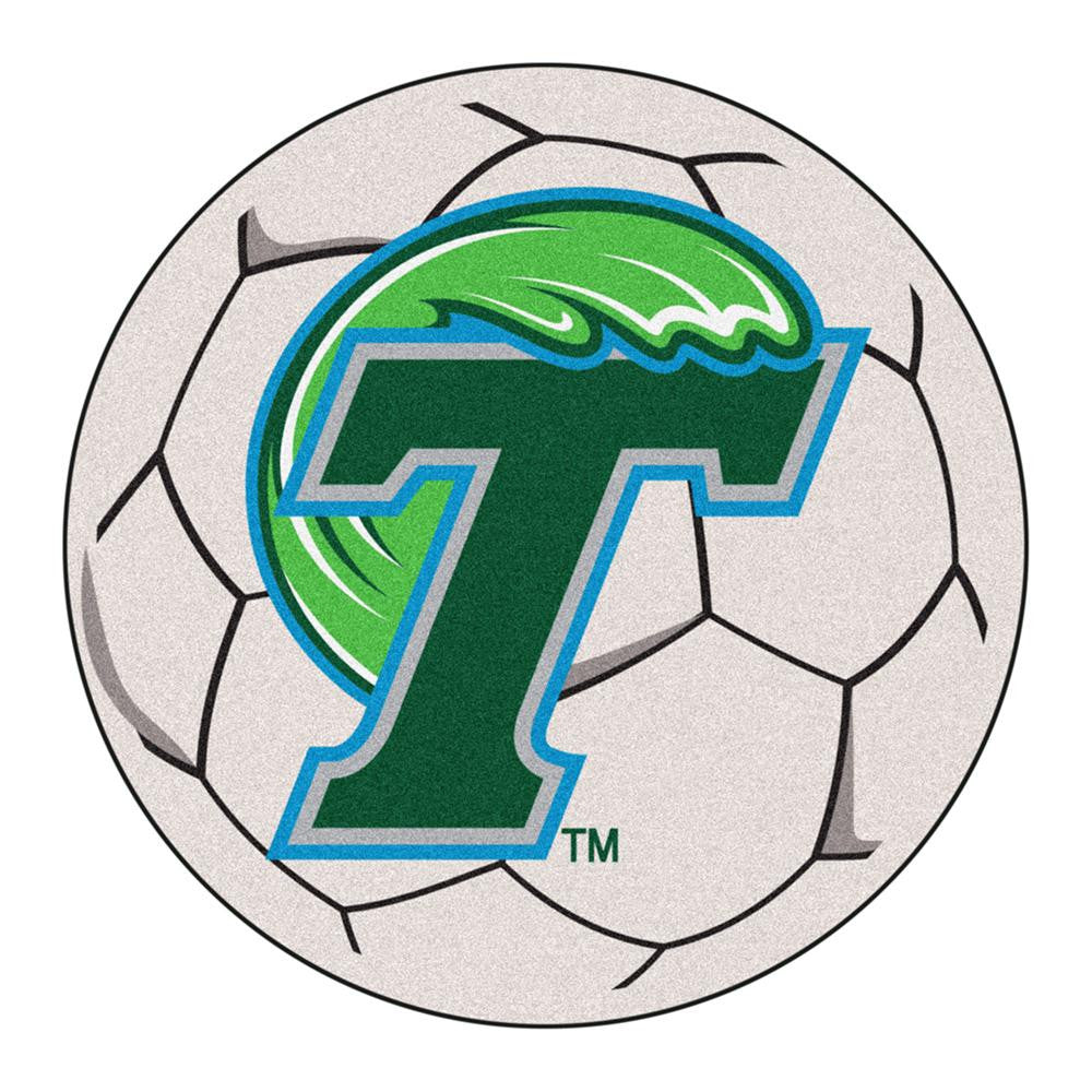 Tulane Green Wave Ncaa "soccer Ball" Round Floor Mat (29")