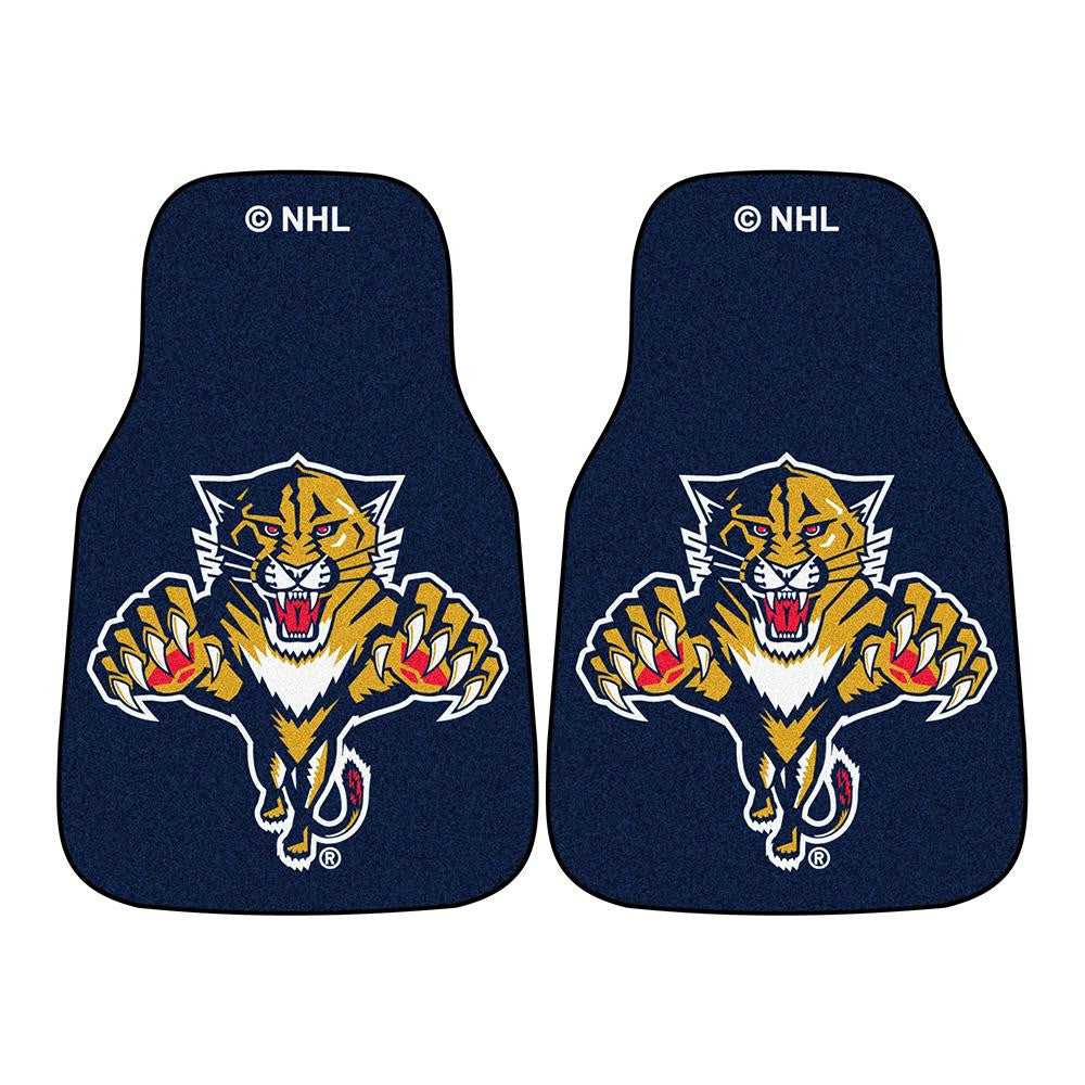 Florida Panthers NHL 2-Piece Printed Carpet Car Mats (18x27)