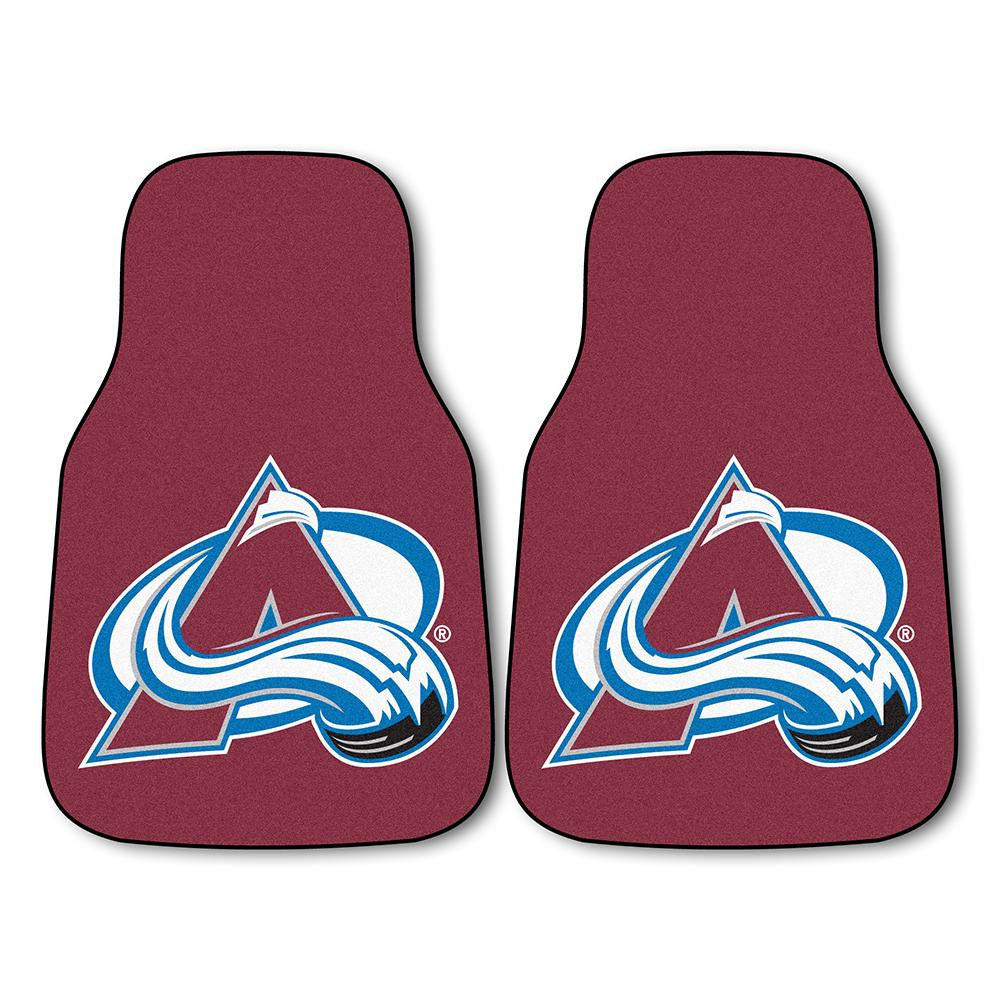 Colorado Avalanche NHL 2-Piece Printed Carpet Car Mats (18x27)