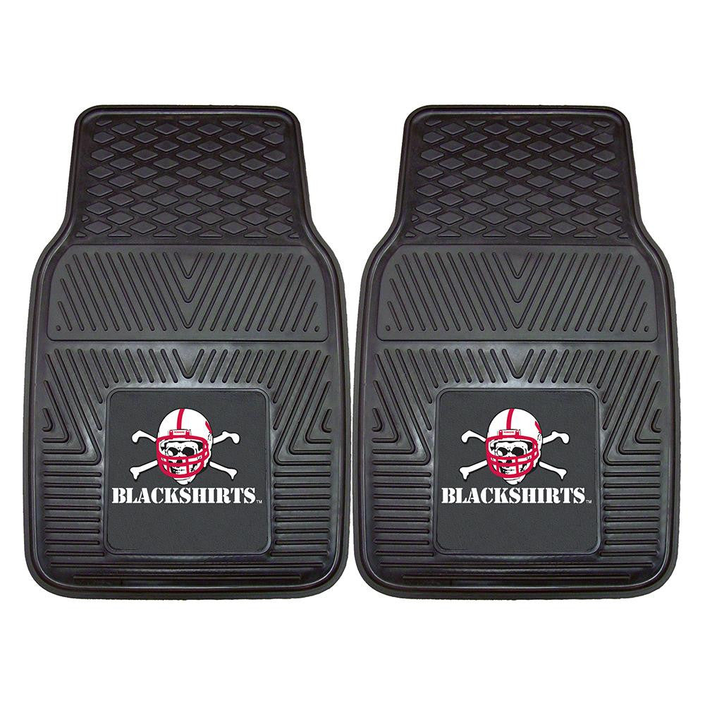 Nebraska Cornhuskers Ncaa Heavy Duty 2-piece Vinyl Car Mats (18"x27")