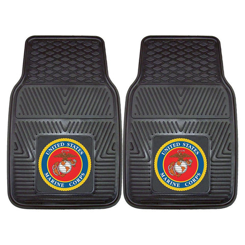 Us Marines Armed Forces Heavy Duty 2-piece Vinyl Car Mats (18"x27")