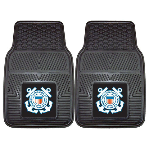 Us Coast Guard Armed Forces Heavy Duty 2-piece Vinyl Car Mats (18"x27")