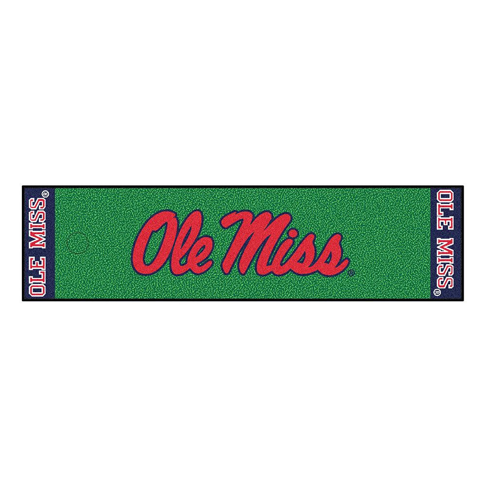 Mississippi Rebels Ncaa Putting Green Runner (18"x72")