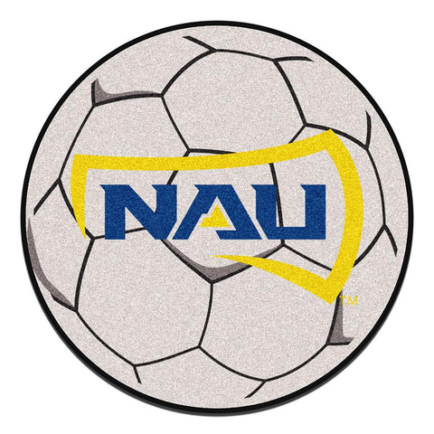 Northern Arizona Lumberjacks Ncaa Soccer Ball Round Floor Mat (29")