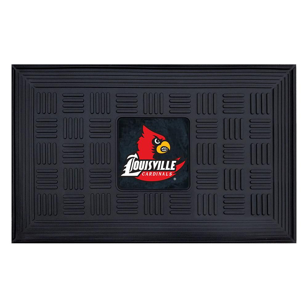 Louisville Cardinals Ncaa Vinyl "doormat" (19"x30")